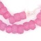 TheBeadChest Tulip Pink Faceted Recycled Java Sea Glass Beads - Full Strand of Faceted Bottle Glass Beads